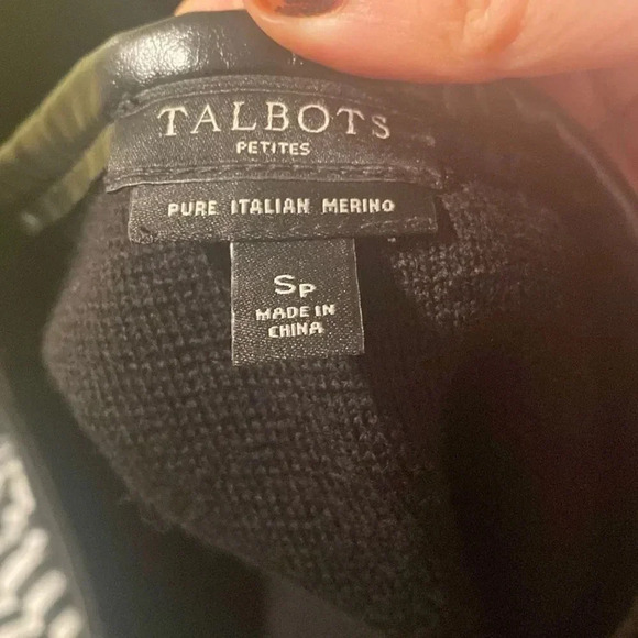 Talbots Marino Wool Zip Longline Cardigan - Picture 6 of 6